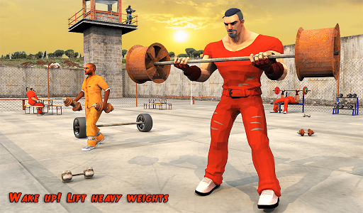 Prison Workout Gym 3D: Jail House Equipment - Gameplay image of android game