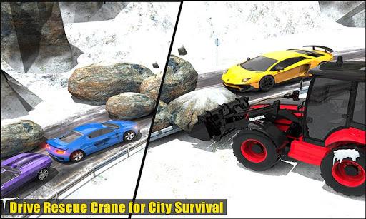 Snow Heavy Excavator Rescue - Gameplay image of android game