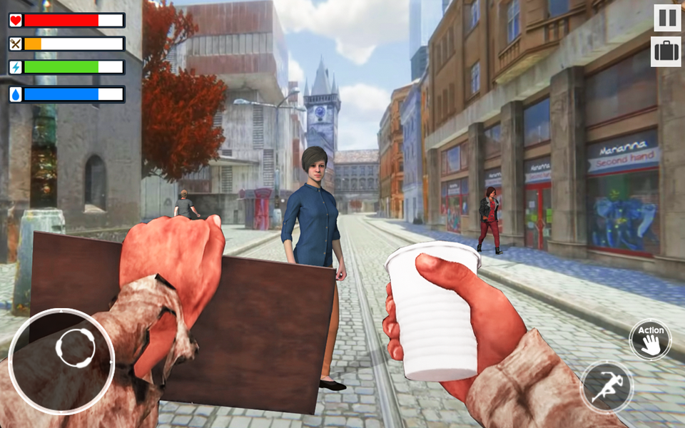 Tramp Simulator Homeless Games - عکس بازی موبایلی اندروید