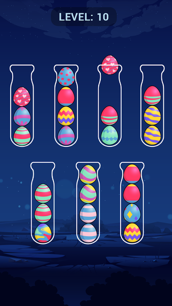 Eggs Sort - Color em all - Gameplay image of android game