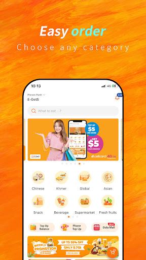 E-GetS : Food & Drink Delivery - Image screenshot of android app