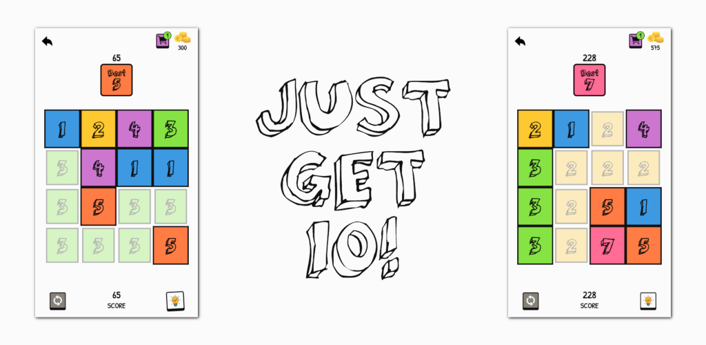 Just Get 10! - Sketchy - Gameplay image of android game