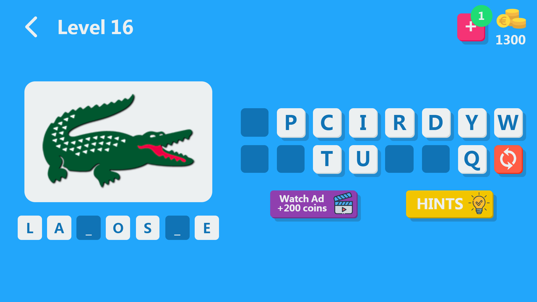 Logo Guess Challenge - Gameplay image of android game