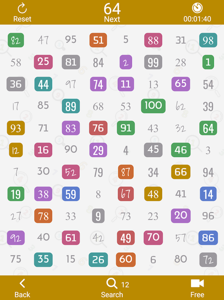 Find Numbers - Brain Challenge - Gameplay image of android game