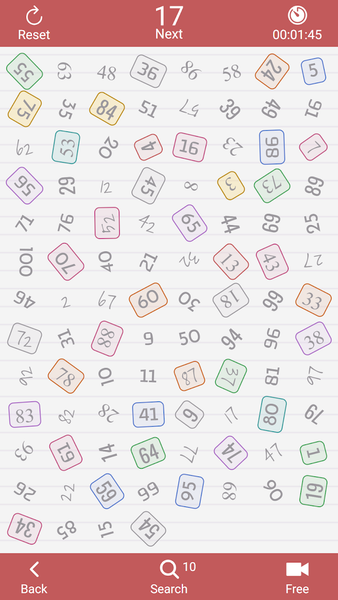 Find Numbers - Brain Challenge - Gameplay image of android game