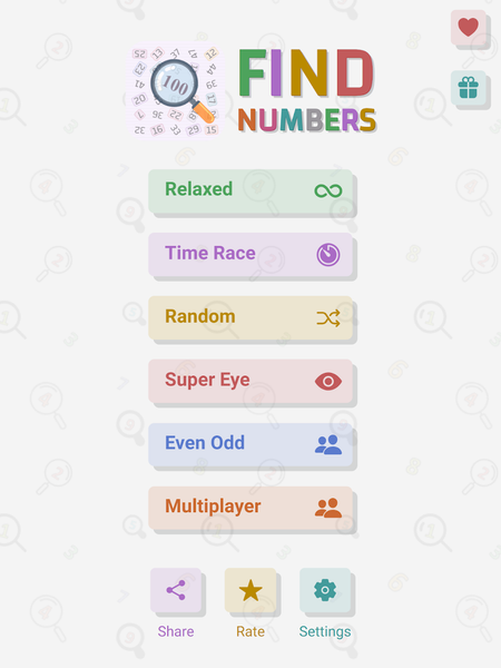 Find Numbers - Brain Challenge - Gameplay image of android game