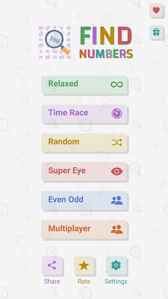 Find Numbers - Brain Challenge - Gameplay image of android game