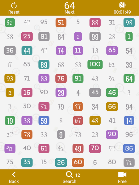 Find Numbers - Brain Challenge - Gameplay image of android game