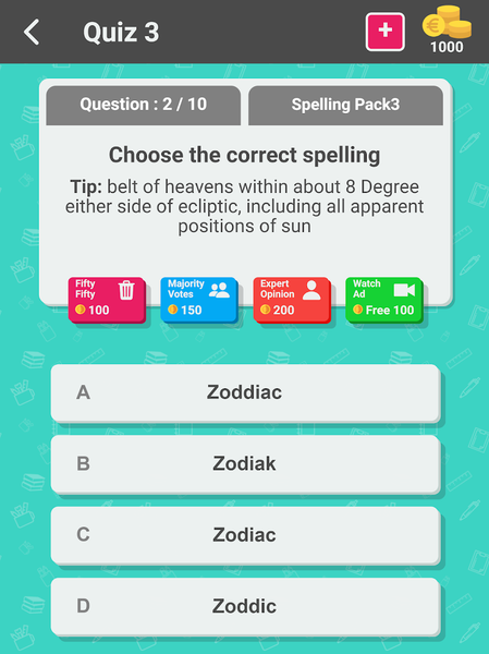 Spelling Master - Quiz Games - Image screenshot of android app