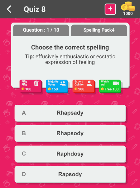 Spelling Master - Quiz Games - Image screenshot of android app