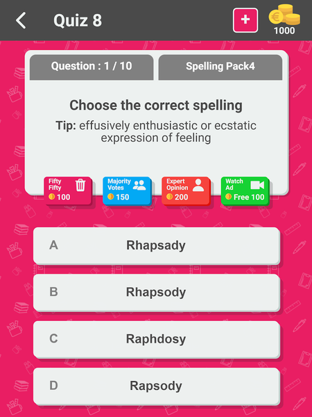 Spelling Master - Quiz Games - Image screenshot of android app