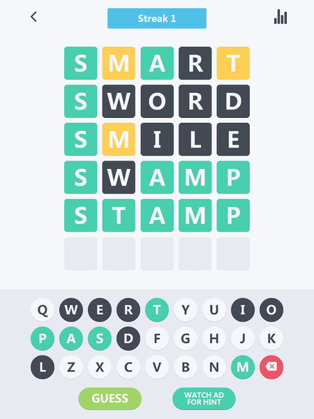 Woriddle! Word Guess Challenge - Gameplay image of android game