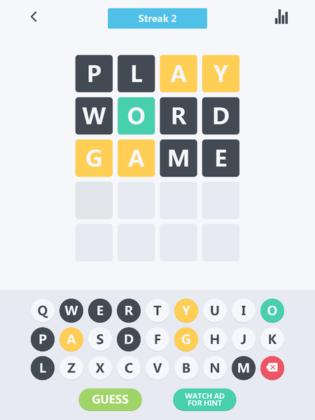 Woriddle! Word Guess Challenge - Gameplay image of android game