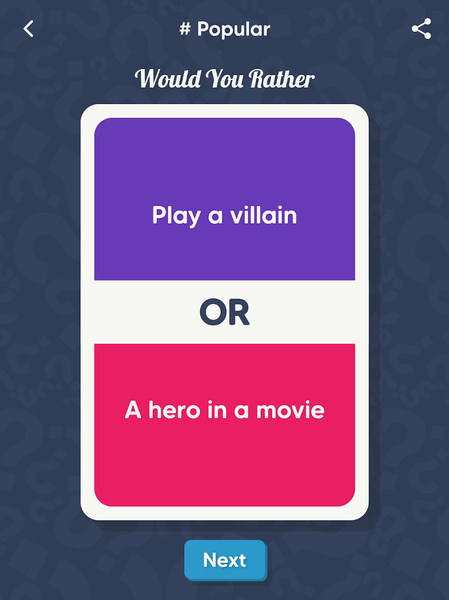 Would You Rather: Hard choices - عکس بازی موبایلی اندروید