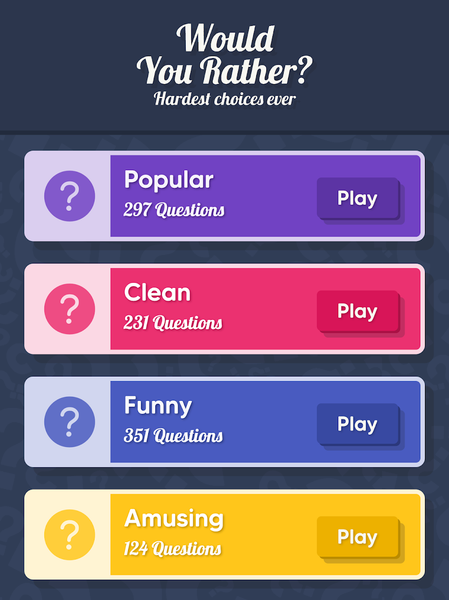 Would You Rather: Hard choices - عکس بازی موبایلی اندروید