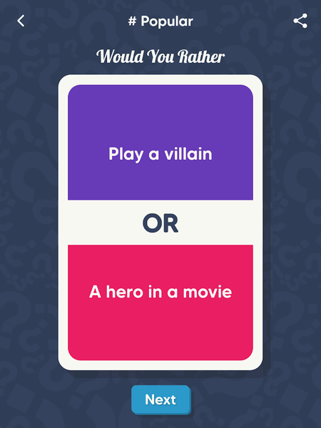 Would You Rather: Hard choices - عکس بازی موبایلی اندروید