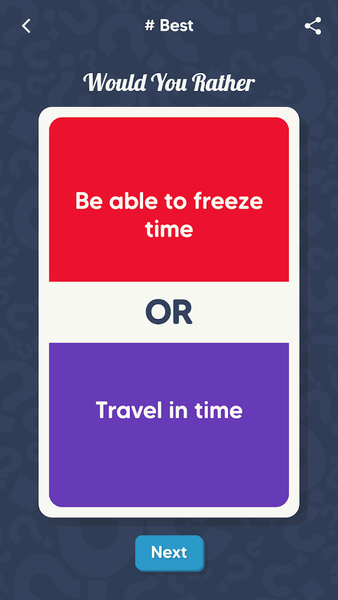 Would You Rather: Hard choices - عکس بازی موبایلی اندروید