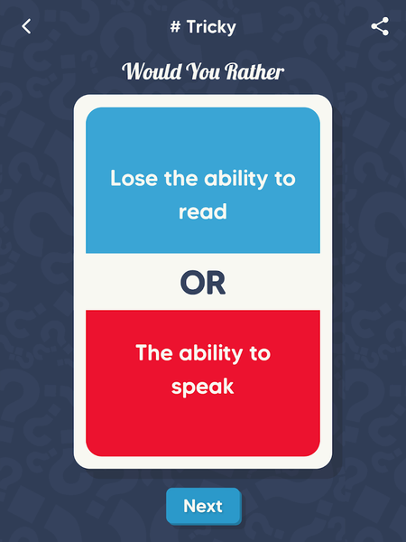 Would You Rather: Hard choices - عکس بازی موبایلی اندروید