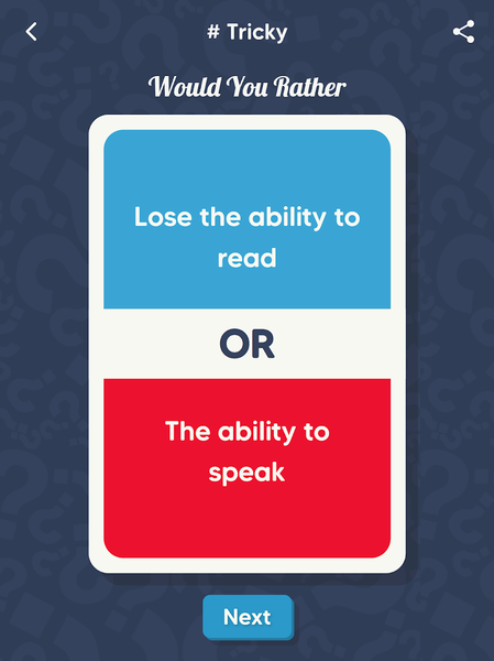 Would You Rather: Hard choices - عکس بازی موبایلی اندروید