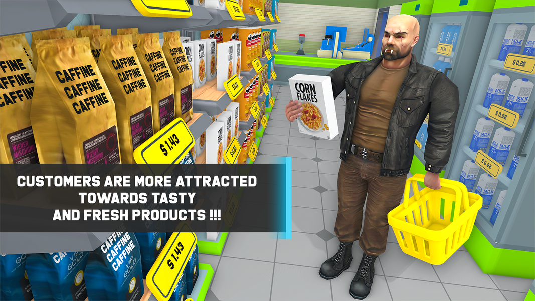 Scary Supermarket Sim Game 3D - Gameplay image of android game