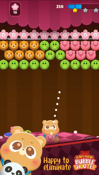 Bear's friends:bubble shooter - Gameplay image of android game