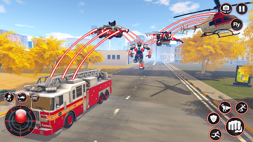 Rescue Robot Car Transform - Gameplay image of android game