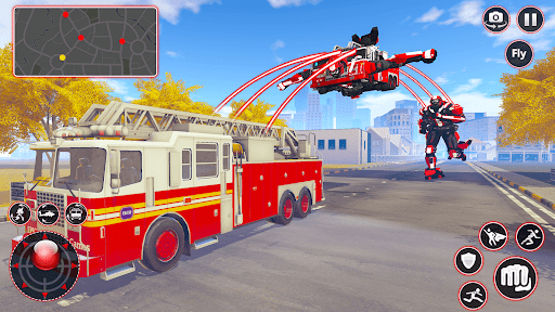 Rescue Robot Car Transform - Gameplay image of android game
