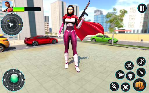 Flying Hero - Superhero Games - Gameplay image of android game