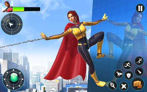 Flying Hero - Superhero Games - Gameplay image of android game