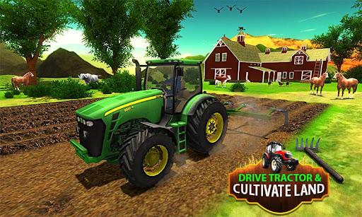 US Tractor Farm Driving Simula - Gameplay image of android game
