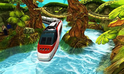 Water Surfer Bullet Train Game - Gameplay image of android game