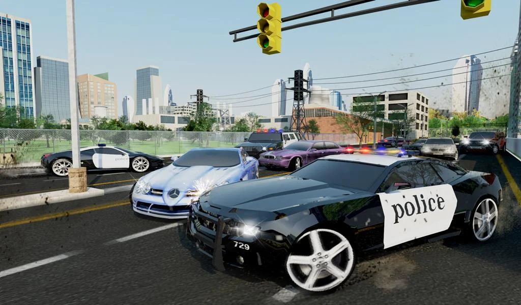 Police Car Chase Driving Game - Gameplay image of android game