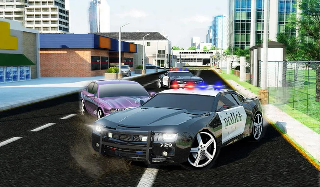 Police Car Chase Driving Game - Gameplay image of android game