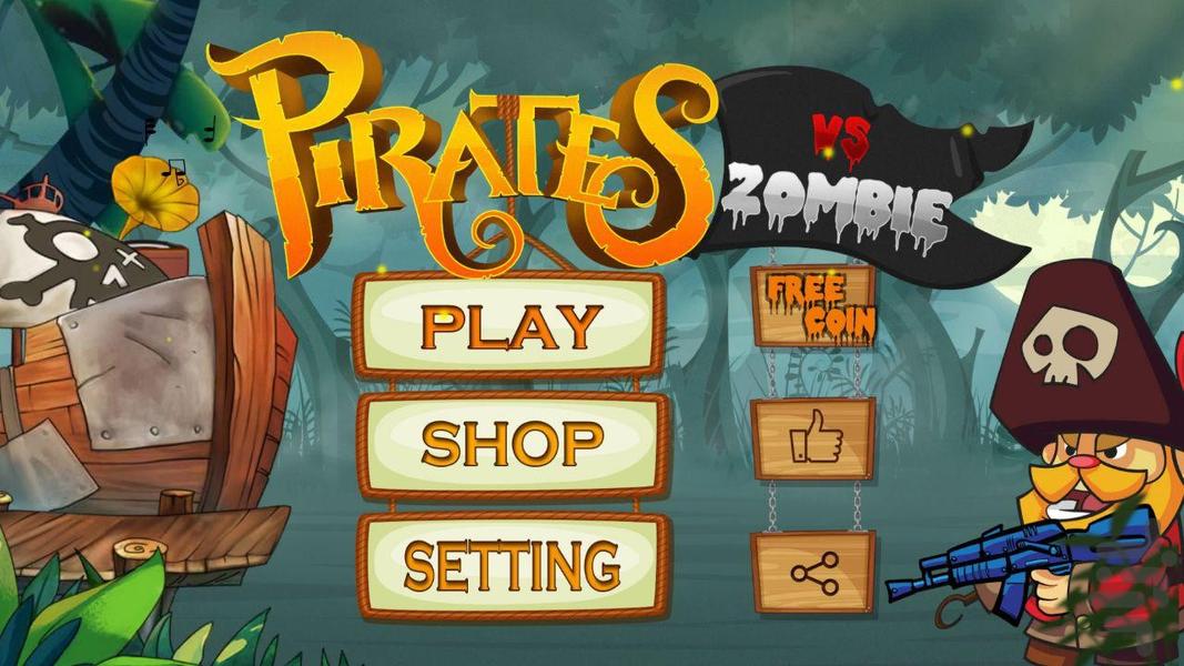 Pirates vs Zombie - Gameplay image of android game