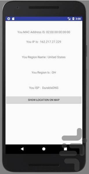 IP INFO - Image screenshot of android app