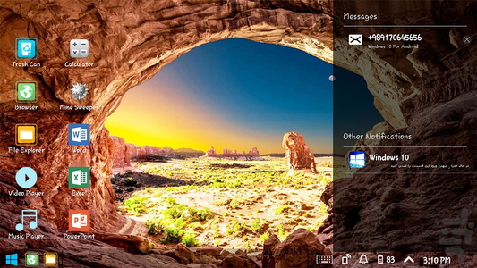 شبیه ساز ویندوز 10 - عکس برنامه موبایلی اندروید