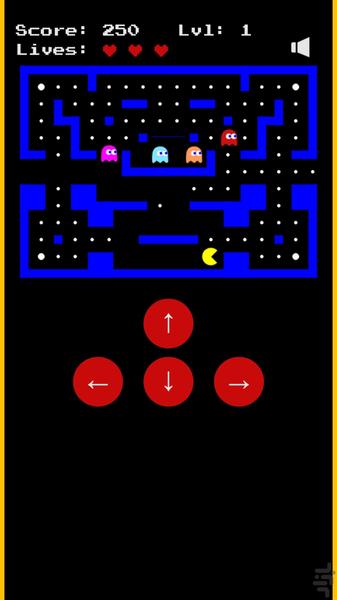 بازی قدیمی پکمن در ۱۰ کنسول - Gameplay image of android game