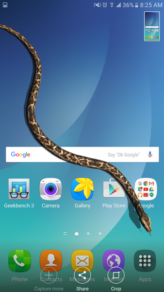 Snake in Hand Joke - iSnake - Image screenshot of android app
