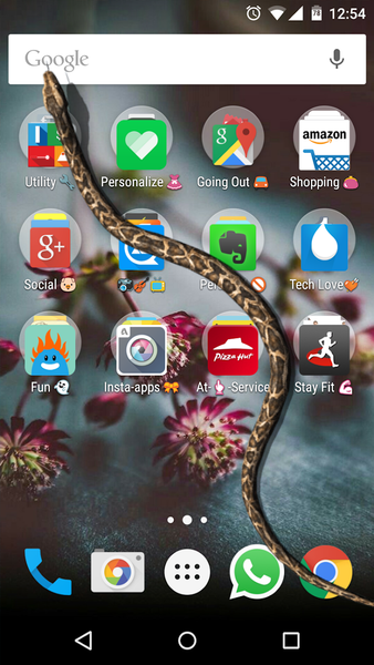 Snake in Hand Joke - iSnake - Image screenshot of android app