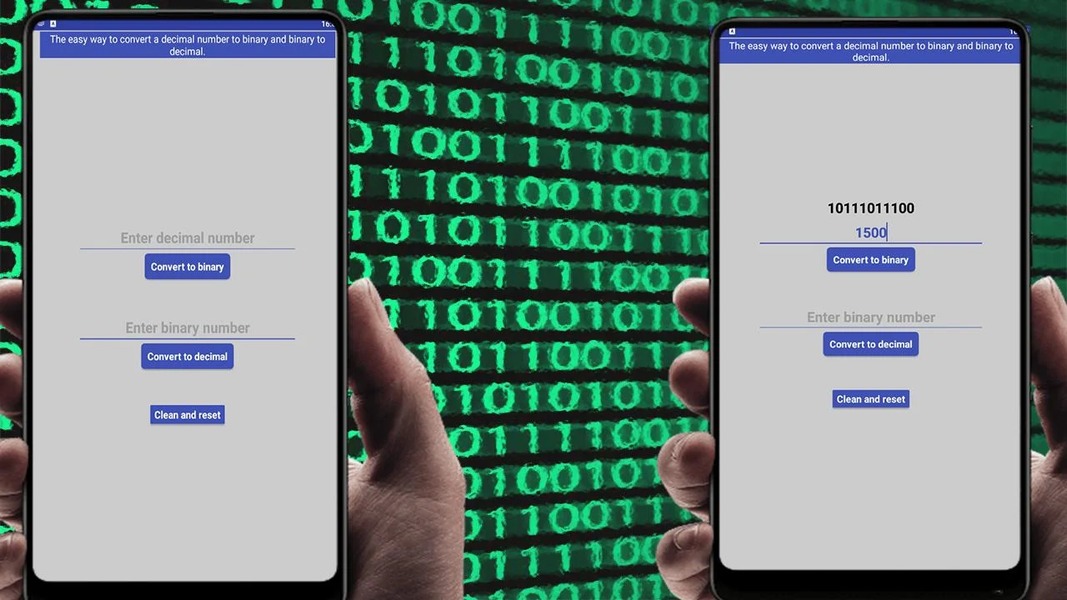 Decimal And Binary Converter - عکس برنامه موبایلی اندروید