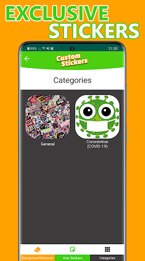 Custom Stickers - Image screenshot of android app