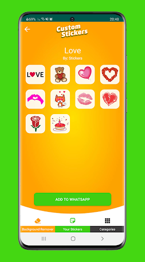Custom Stickers - Image screenshot of android app