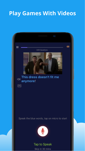 eJOY Learn English with videos - Image screenshot of android app