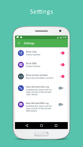 Call Blocker - Blacklist, SMS Blocker - عکس برنامه موبایلی اندروید