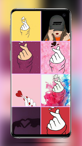 Finger Heart Wallpaper bts - عکس برنامه موبایلی اندروید