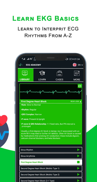 ECG Academy | ECG Made Easy - عکس برنامه موبایلی اندروید