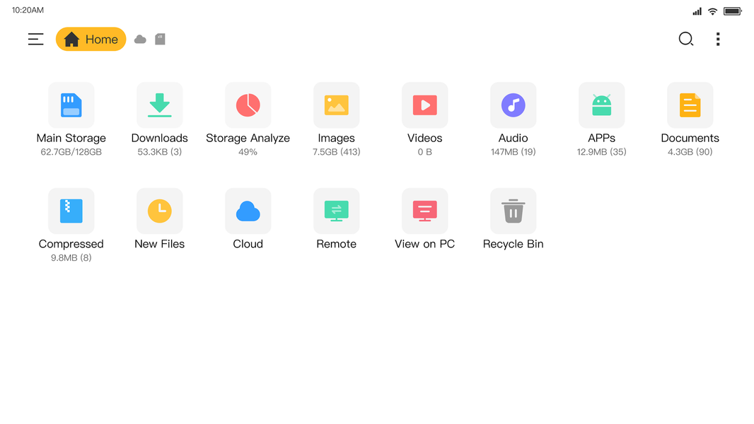 File Manager - عکس برنامه موبایلی اندروید