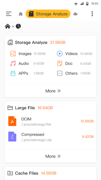 File Manager - عکس برنامه موبایلی اندروید
