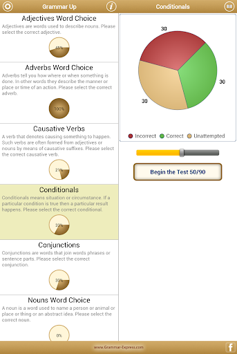 Grammar Up Lite - Image screenshot of android app