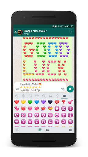 Emoji Letter Maker - عکس برنامه موبایلی اندروید